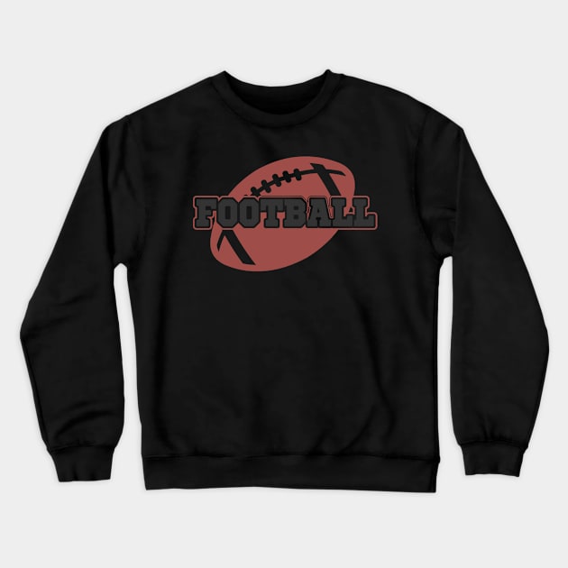 American Football Ball Crewneck Sweatshirt by APuzzleOfTShirts